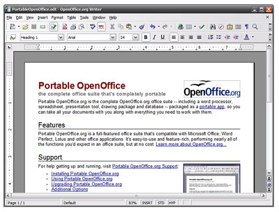 մ͹Ըա OpenOffice Portable 